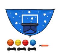YAWSXUUK Set de Baloncesto para Trampolín - Set de Juego de Mates para niños | Kit Interactivo de Baloncesto para trampolín - para Jardín Trasero, Área de Juegos, Parque, Exterior, Interior