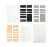 YAWYO Juego de 6 ajustadores de tamaño de anillo, reductores invisibles para anillos sueltos (Negro, Blanco, Gris, Color Piel, Acrílico, Silicona)