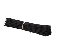 YAWYO Pack de 50 Varillas Difusoras de Recambio, 30cm Varillas de Ratán Extra Largas para Difusor de Aceites Esenciales y Aromas, Negro