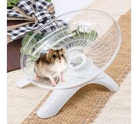 YAXIDAEVER Rueda de Ejercicio para hámster,Rueda de Ejercicio de plástico para Animales pequeños,Disco Giratorio silencioso Antideslizante para hámsteres, erizos, Mascotas pequeñas