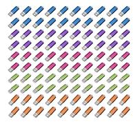 Yaxiny 100 unidades flash USB de 1 GB, unidad flash USB 2.0, unidades flash USB, 100 unidades USB de 1 GB, colores mezclados