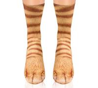 YAXZIM Calcetines de pata de animal, calcetines de animales divertidos con patrón 3D, calcetines de pata unisex, regalos de cumpleaños y Navidad para hombres, mujeres y niños