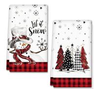 YAXZIM Toallas de Cocina Navidad,18 x 26 Inch Paños de Cocina Algodon,Multiusos Trapos Cocina de Suaves y absorbentes para Decoracion Navidad Hogar