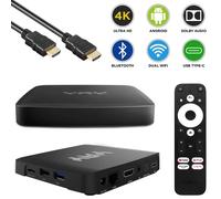 YAY GO Android 14 TV IP UHD 4K Dual-WiFi LAN MicroSD Chromecast Receptor IP