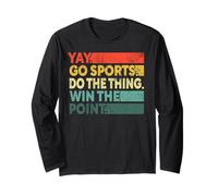 Yay Go Sports! Divertido Aficionado a los Deportes para Hombre y Mujer Manga Larga