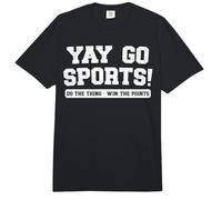Yay Go Sports Do The Thing Win The Points Humor Peculiar Divertido Comfort Colors Adult Heavyweight T-Shirt