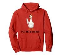 Yay Sports Game Day Put Me In Coach Dad Football Goose Duck Sudadera con Capucha