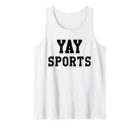 Yay Sports Go Sports Ball Game Go Team Cheer Mom Football Camiseta sin Mangas