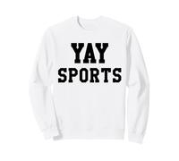 Yay Sports Go Sports Ball Game Go Team Cheer Mom Football Sudadera