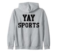 Yay Sports Go Sports Ball Game Go Team Cheer Mom Football Sudadera con Capucha