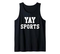 Yay Sports Team Go Sports Ball Football Cheer Mom Baseball Camiseta sin Mangas