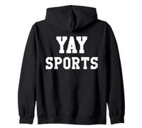 Yay Sports Team Go Sports Ball Football Cheer Mom Baseball Sudadera con Capucha