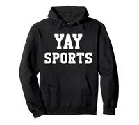 Yay Sports Team Go Sports Ball Football Cheer Mom Baseball Sudadera con Capucha