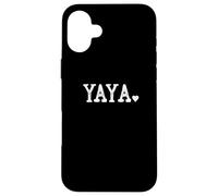 Yaya Gifts for Women Design with Heart Love Yaya Carcasa para iPhone 16 Plus