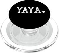 Yaya Gifts for Women Design with Heart Love Yaya PopSockets PopGrip para MagSafe