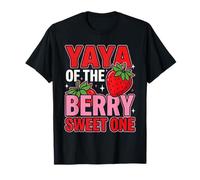 yaya of The Berry Sweet One Strawberry 1st Birthday Matching Camiseta