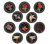 Yayatty 10 Pz Termoadhesivo Patch, Pájaro Parche de Ropa, Flores Patch Sticker, Parches Ropa Termoadhesivos para Ropa, Mochila, Gorras, Repara El Palo de Agujero