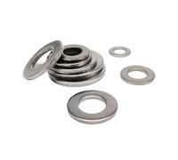 YAYDAFSHSAI Arandela Plana, Stainless Steel Flat Washer Set, M1.6 To M24(50pcs M6)