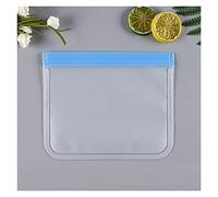 YAYDAFSHSAI Bolsas con Cierre hermético de Mylar, Sealable Sample Baggies,Storage Containers Leakproof Containers Reusable Zip Shut Bag(Blue,23x17 cm)