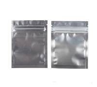 YAYDAFSHSAI Bolsas con Cierre hermético de Mylar, Slide Zip Lock Flat Pouches, 100pcs Translucent Matte Flat Ziplock Storage Bag Clear(Light Grey,8.5x13cm (3.25x5in))