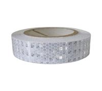 YAYDAFSHSAI Cinta Reflectante, Reflective High Visibility Safety Warning Adhesive Tape Multicolor 1 in x 66 FT(White)