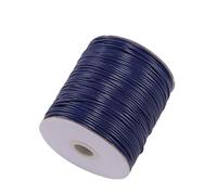 YAYDAFSHSAI Cordón de Cuero, Synthetic Leather Wax Cord 0.5-2.5mm Multicolor 10 Meters For DIY Jewelry Making(Deep Blue,0.8mm)