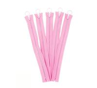 YAYDAFSHSAI Cremallera Gruesa con Extremo Abierto, 5pcs Resin Zipper Candy Colors Zippers Trousers Round Ring Zipper Clothing Zipper Coil DIY Sewing Accessories(Pink)