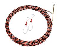 YAYDAFSHSAI Enhebrador de Cables, Kits de Herramientas de construcción con Varillas de Empuje de 5 mm for Cable eléctrico, enhebrador de 3 Hilos, for Pasar a través de la Pared(Gold,5mm x 30m)