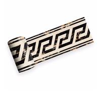 YAYDAFSHSAI Papel pintado autoadhesivo Self Adhesive Greek Pattern Baseboard Wall Sticker Kitchen Bathroom 10x200cm