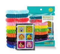 YAYNO 10 Piezas Pulsera repelente de piojos + 12 Piezas Parches Antipiojos Coleteros antipiojos Niños Adultos Repelentes de Piojos para Camping Jardín Exterior