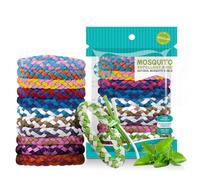 YAYNO 12 Unidades Coleteros antipiojos Niños Adultos Pulsera repelente de piojos Repelentes de Piojos para Camping Jardín Exterior