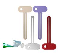 YAYNO 4 Piezas Exprimidor De Tubos, Exprimidor De Pasta De Dientes De Metal Para Cosméticos Betún Pigmentos Apto Para Cocina, Baño, Estudio