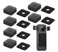 YAYNO 6 Pares Gorro micro anti pop Espuma de micro antiviento anti ruido profesional filtro de espuma compatible con cámara de acción Insta360 X4, Insta360 X3 para deporte, viaje