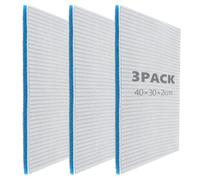 YAYODS 3 alfombrillas de filtro para acuario, 40 x 30 x 2 cm, fieltro de filtro recortable con estructura de panal 3D, algodón filtrante de varias capas para filtro interior, filtro exterior, piscina