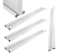 YAYODS 4 burletes para puertas de 96 cm, color blanco, de poliuretano, con doble junta, cortavientos, para puerta, protección contra corrientes de aire y ruido