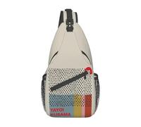 Yayoi Kusama Infinity Dots Sling Chest Crossbody Bag Men Casual Shoulder Backpack for Travel Cycling