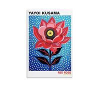 YAYOI KUSAMA - Póster de arte vintage, lienzo de pared, decoración estética, sala de estar, habitación de los niños, cafetería, baño, adecuado para dormitorio, gimnasio, clásico, 24 x 36 pulgadas, sin