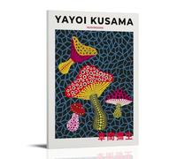 Yayoi - Póster artístico de hongos Kusama, arte vintage, lienzo de pared, decoración estética, sala de estar, habitación de los niños, cafetería, baño, adecuado para dormitorio, gimnasio, clásico, 20