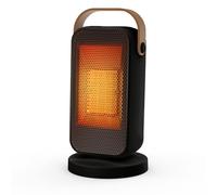 YAZEKY Calefactor Electrico Bajo Consumo, 1200W PTC Radiadores Silencioso, Calefactor de Ventilador 3 Modos, Protección de La Seguridad, Radiador Portatil para Baño Oficina y Dormitorio 20 m²