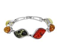 YAZILIND RARA Cadena Nacional del Estilo de la Pulsera del Brazalete Multicolor Tíbet Ámbar Pulsera del Brazalete de Enlace