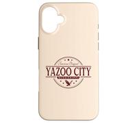 Yazoo City Misisipi - Etiqueta Yazoo City MS Carcasa para iPhone 16 Plus