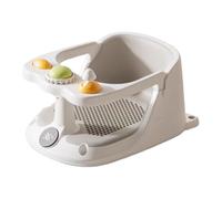 Yaztauho Asiento de bañera para bebé, asiento de baño para niños pequeños | Bañera sentada silla con tazas de succión | Asiento de baño sin resbalón portátil totalmente rodeado para familiares, niñas,