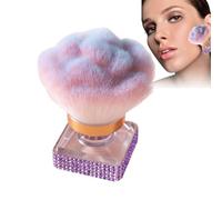 Yaztauho Brocha Para Polvos - Pinceles De Maquillaje Para Rubor Y Contorno | Herramienta Cosmética Ergonómica Para Contorneado Iluminación Y Limpieza De Uñas