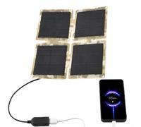 Yaztauho Cargador Solar,Cargador Solar con Toma De Corriente | Accesorio Multifuncional Plegable para Camping con Alta Eficiencia para Móviles Cámaras De Seguridad Monitores Y Dispositivos Exteriores