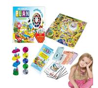 Yaztauho Juego de Mesa clásico de la Vida, Juego Indoor of Life para niños, de Mesa Familiar Divertido e Interactivo Educativo para Tomar Decisiones para niños y Adolescentes