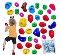 Yaztauho Presas de Escalada para Niños - Agarre para Muro Escalada,Equipo de Escalada con Agarres Multicolor con Kit de Instalación para Entrenamiento, Formación, Escuela y Hogar