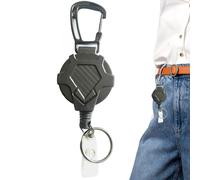 Yaztauho Retractor De Llaves | Portatarjetas Retráctil | Mosquetón Resistente Con Clip Para Cinturón Y Llavero Para Enfermería, Escuela, Seguridad, Estudiantes, Esquí Y Atención Médica