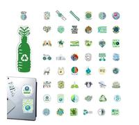 Yaztauho Salvar la Tierra Pegatinas | 50 pegatinas respetuosas con el medio ambiente del Día de la Tierra,Pegatinas infantiles para portátiles, botellas de agua, escritorios, patinetas, cuadernos y
