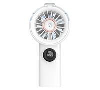Yaztauho Ventilador con Nebulización - Silencioso Pantalla Digital Portátil Refrigeración - Pequeño Ventilador de Mano Portátil con Nebulizador,para Hogar Dormitorio Verano Viajes Aire Camping