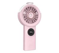 Yaztauho Ventilador Nebulizador Portátil,100 Velocidades Recargable Pantalla Digital,Ventilador De Mano Refrescante Personal | para Hogar Dormitorio Verano Viajes Aire Camping Senderismo